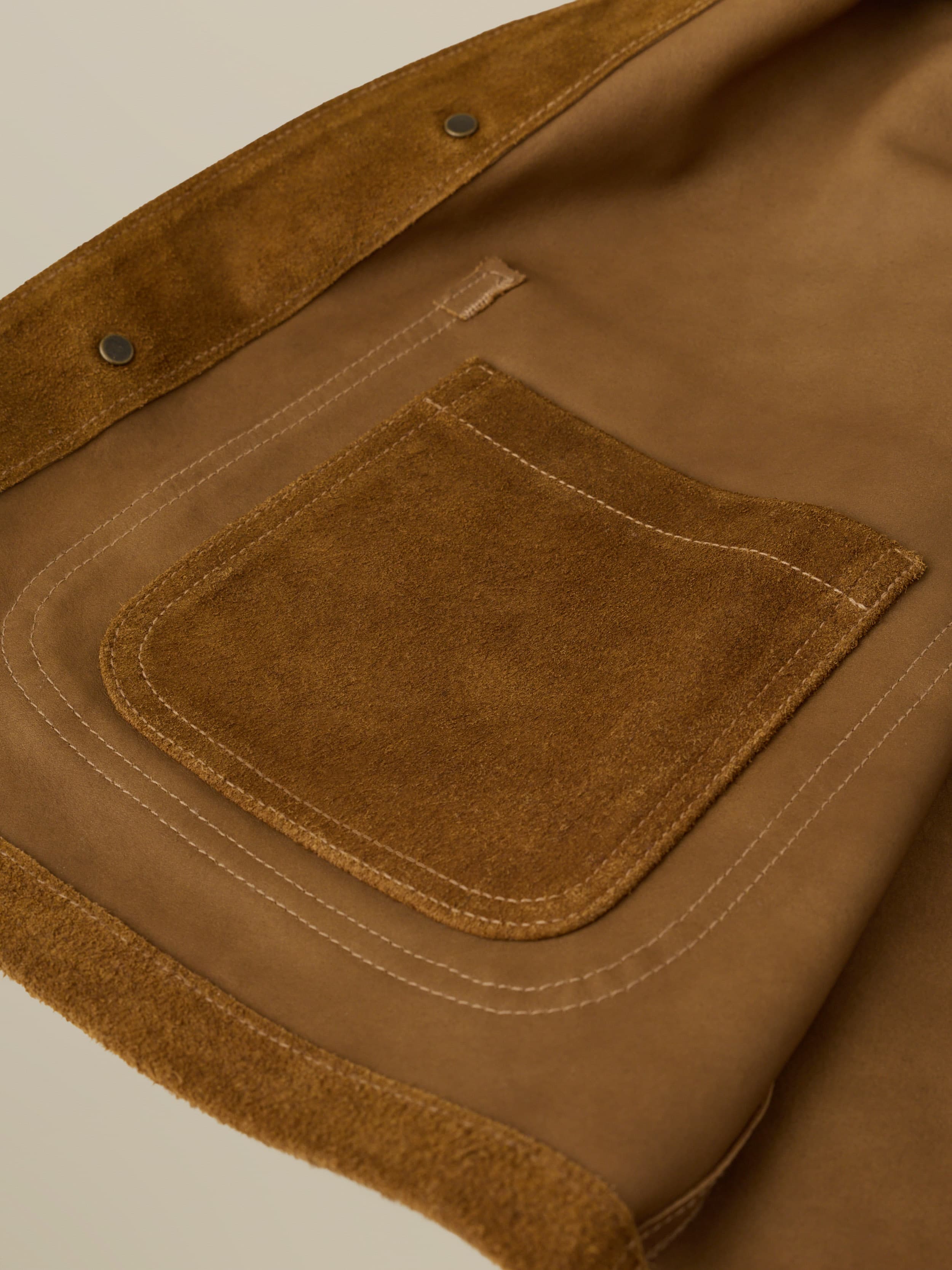  | Suede Studio Jacket - Golden Chestnut | Faherty Brand