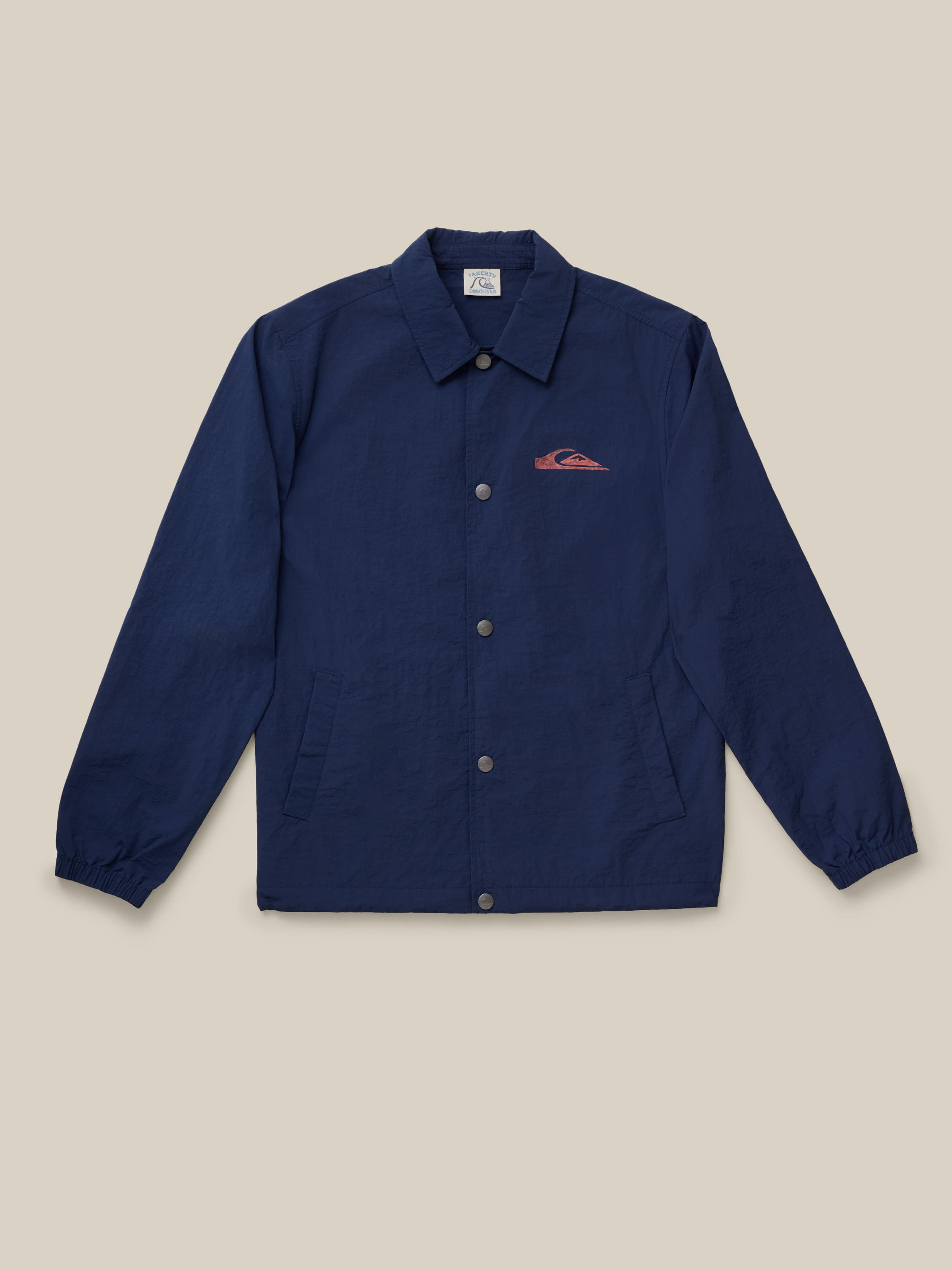 Faherty x Quiksilver Coaches Jacket - Huntington Navy | Faherty Brand