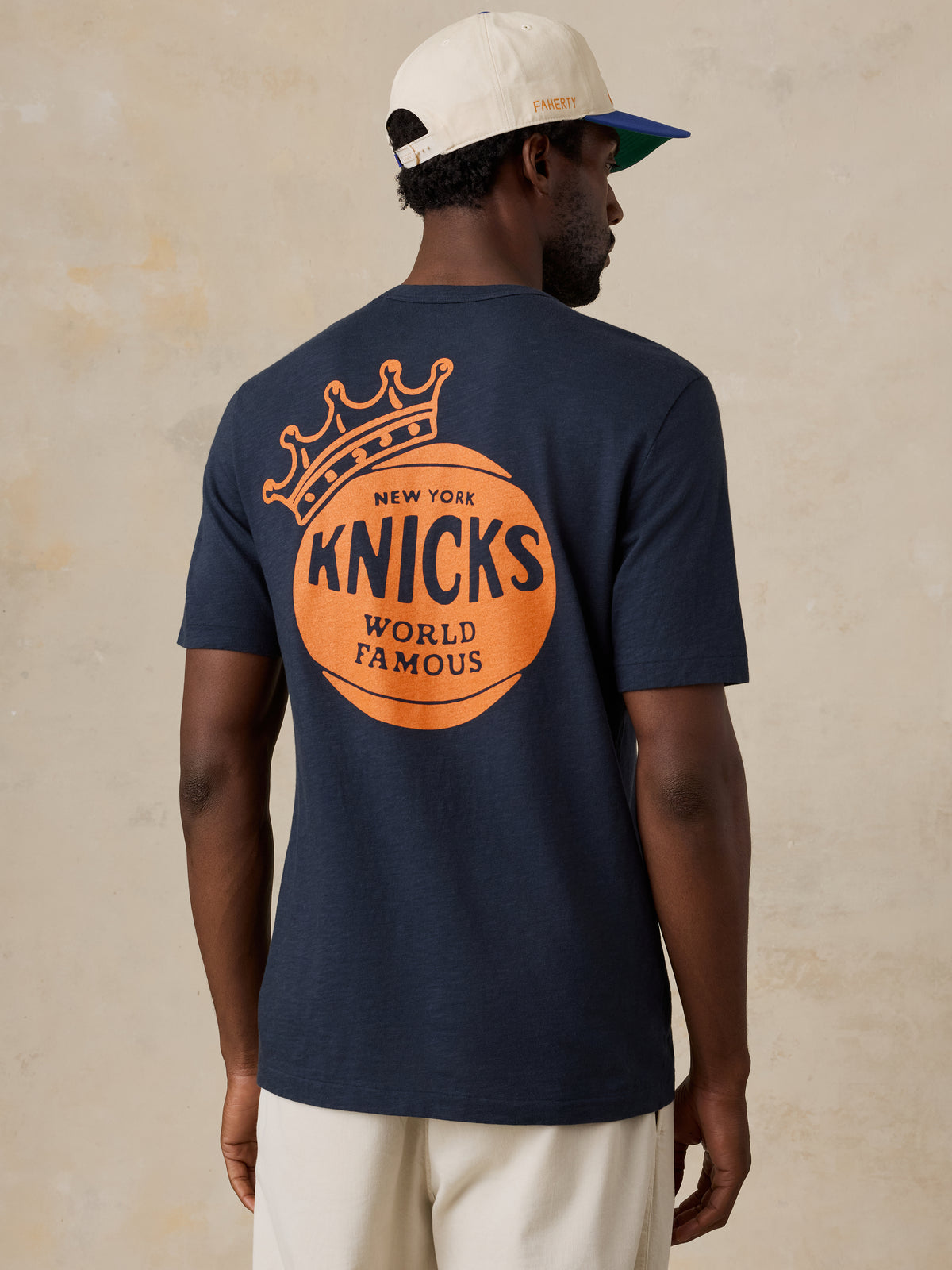 NY Knicks Sunwashed Regenerative Tee - Lighthouse Navy, image 2 of 6