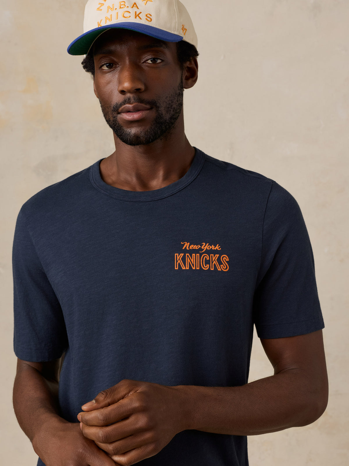 NY Knicks Sunwashed Regenerative Tee - Lighthouse Navy, image 5 of 6