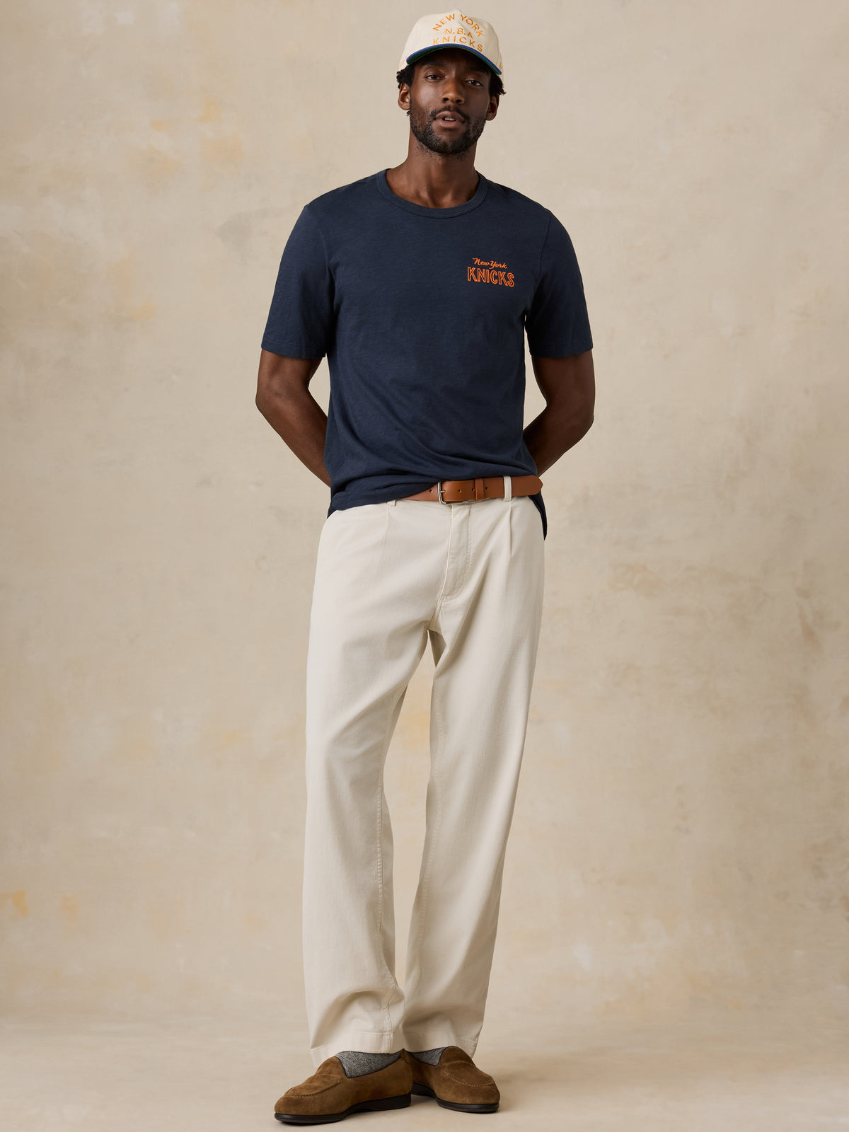 NY Knicks Sunwashed Regenerative Tee - Lighthouse Navy, image 4 of 6