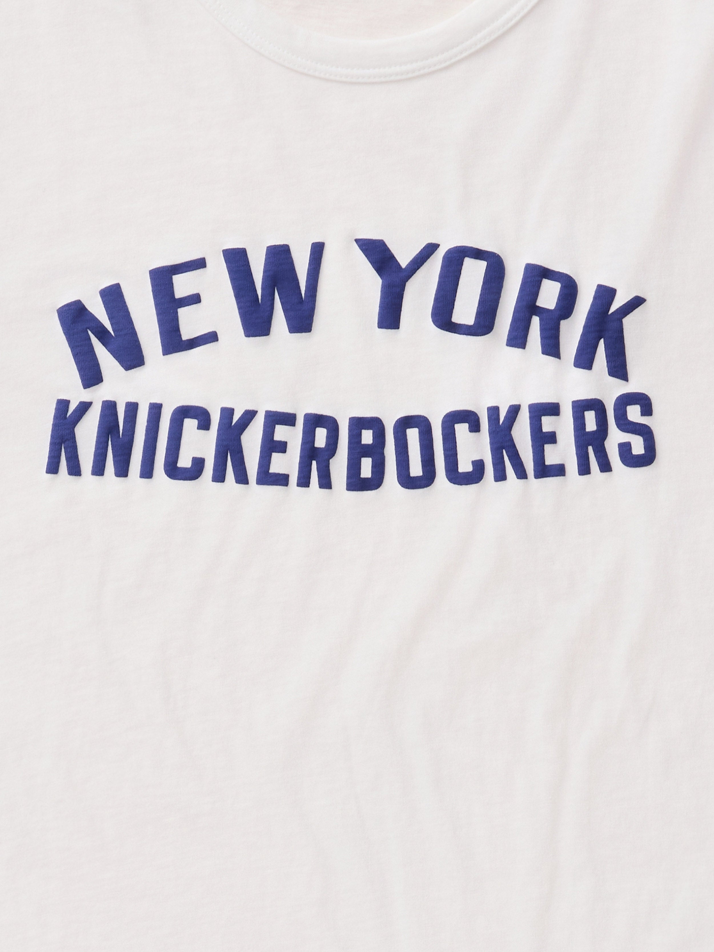 メンテナンス KNICKS NY Knicks Sunwashed Regenerative Tee - White | Faherty Brand