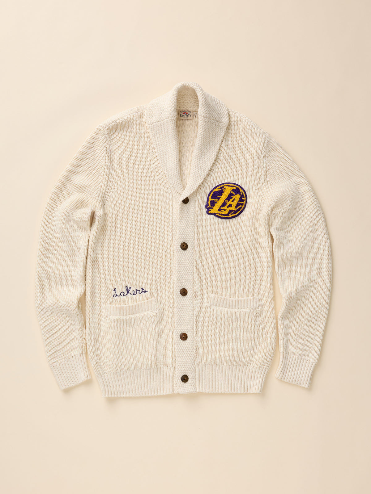 An off-white LA Lakers cardigan, image 7 of 7