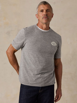 NY Giants Short-Sleeve Breeze Tee - Cave Grey Heather