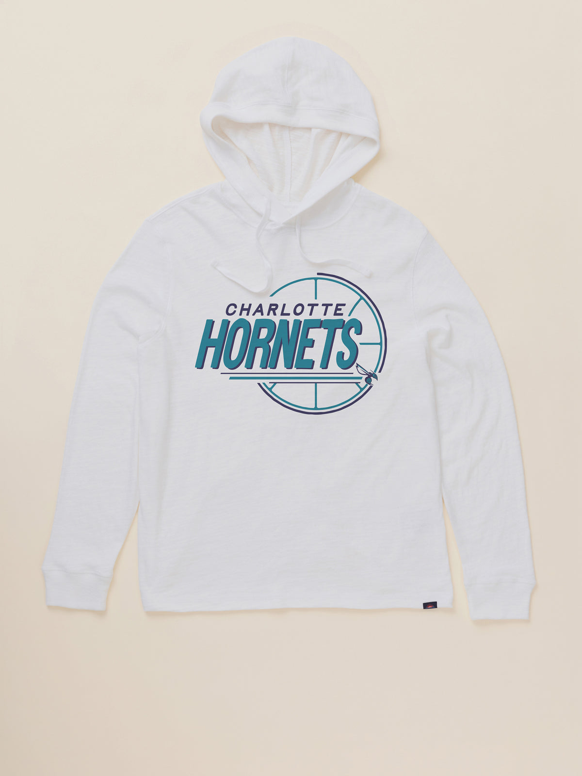 A white Charlotte Hornets hoodie, image 2 of 2