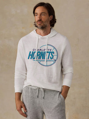 Charlotte Hornets Sunwashed Organic Hoodie - White