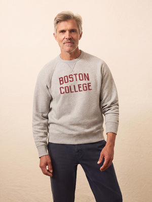 Boston College High Standard Fleece Crew - Silver Ash Heather