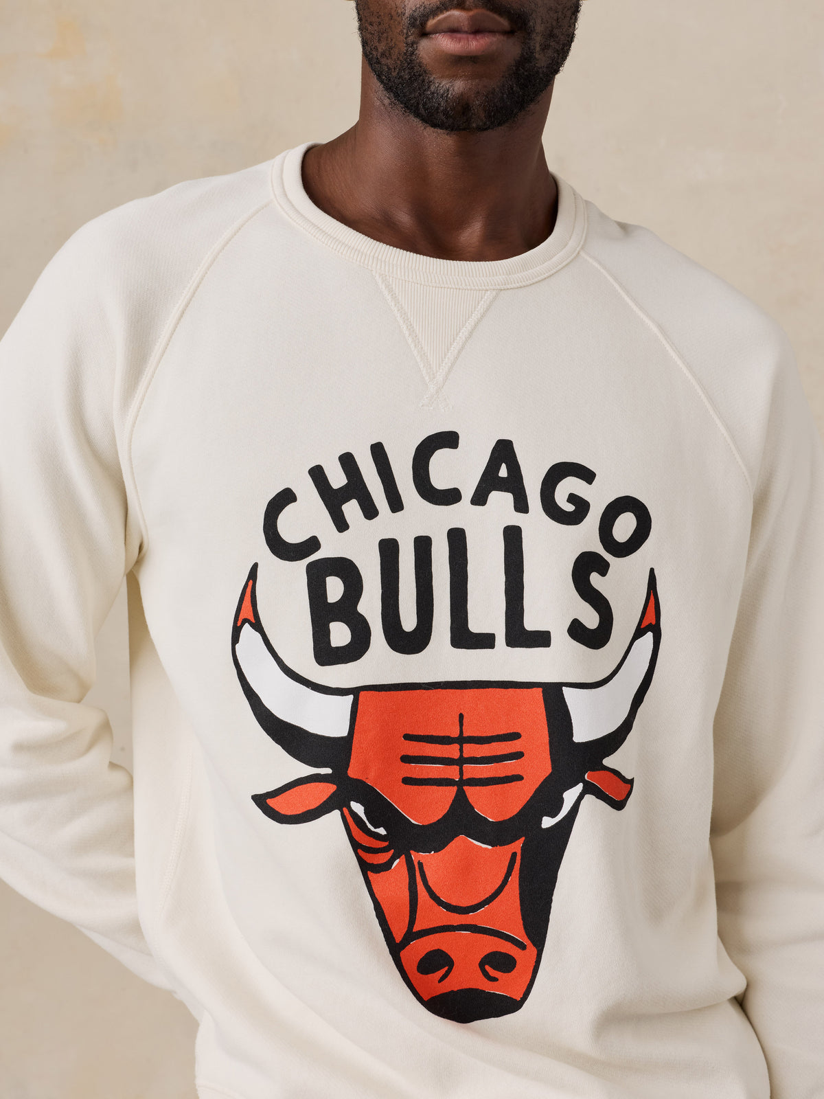 Chicago Bulls High Standard Fleece Crew - Cabo Blanco, image 3 of 6