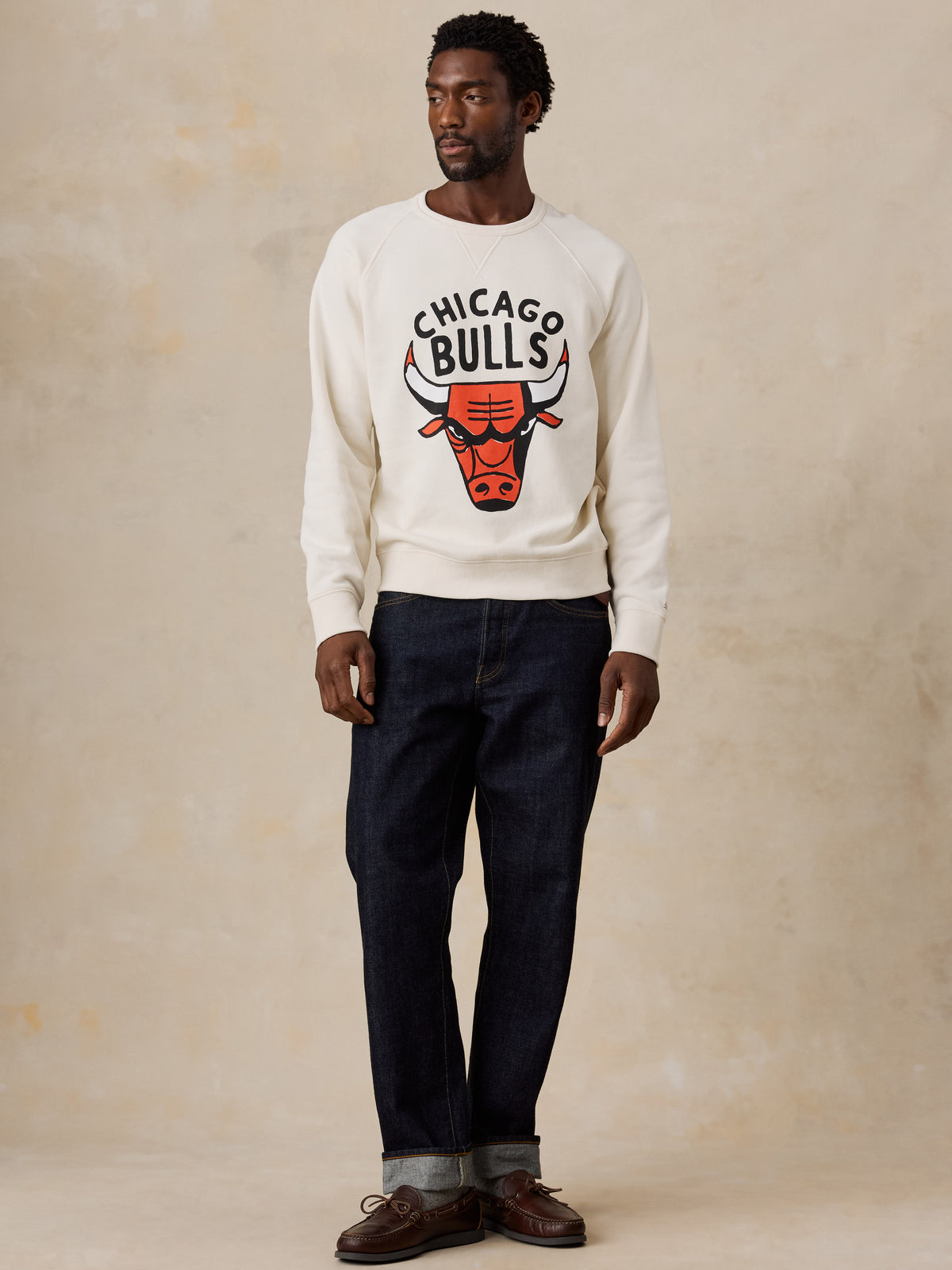 Chicago Bulls High Standard Fleece Crew - Cabo Blanco, image 6 of 6