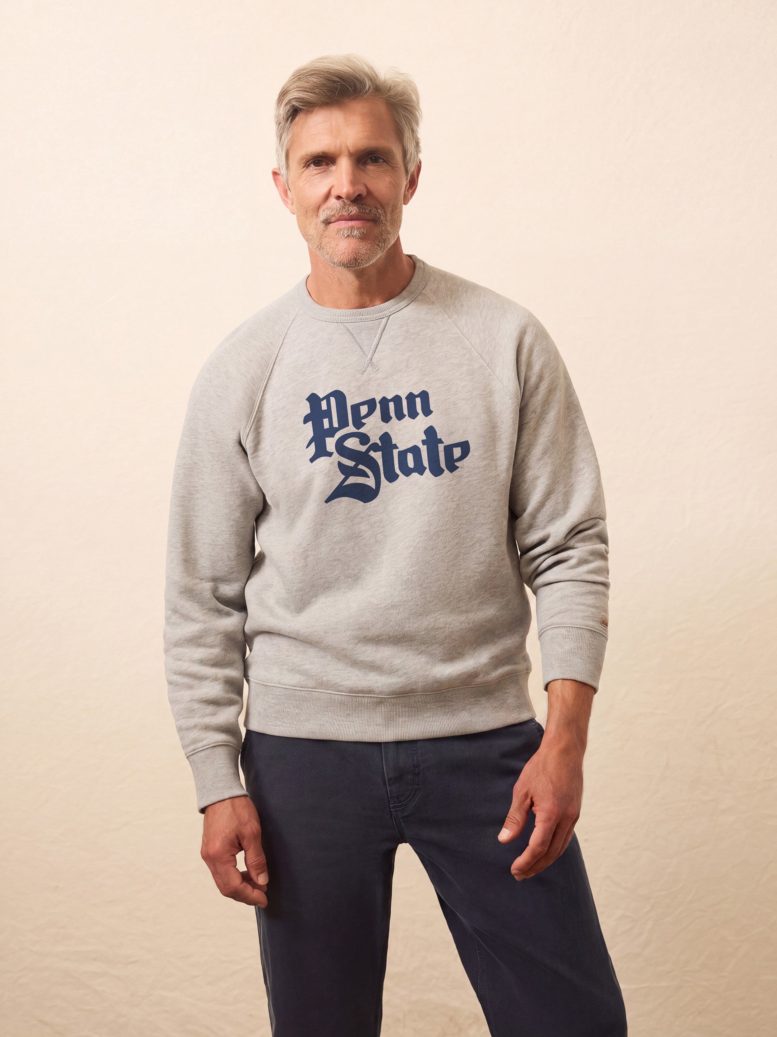 Penn State High Standard Fleece Crew - Silver Ash Heather