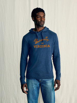 University of Virginia Sunwashed Organic Hoodie - Blue Nights