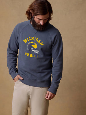 University of Michigan High Standard Fleece Crew - Blue Nights