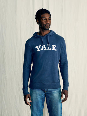 Yale Sunwashed Organic Hoodie - Blue Nights