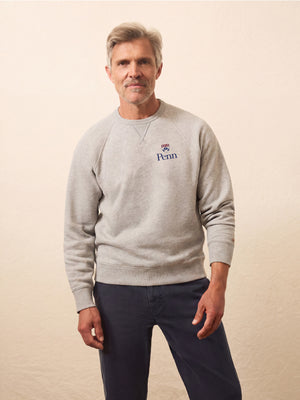 University of Pennsylvania High Standard Fleece Crew - Silver Ash Heather