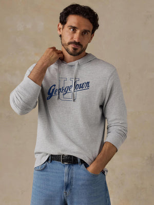 Georgetown Sunwashed Organic Hoodie - Light Grey Heather