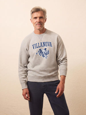 Villanova University High Standard Fleece Crew - Silver Ash Heather