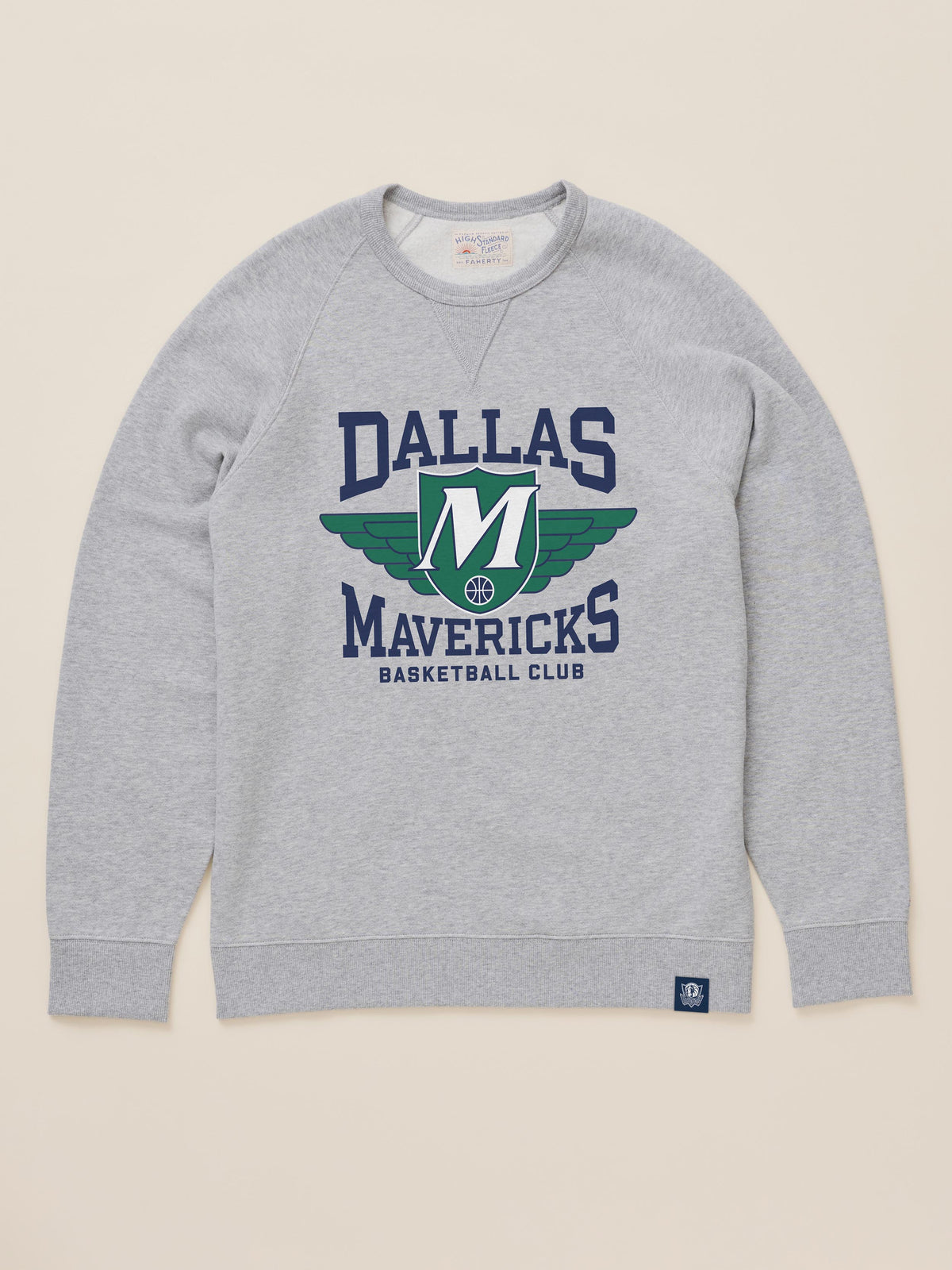 A grey Dallas Mavericks crewneck, image 2 of 2