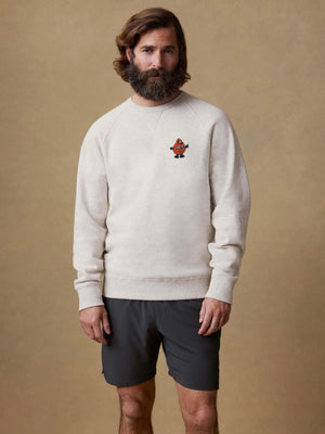 Syracuse University High Standard Fleece Crew - Antique Ivory Heather