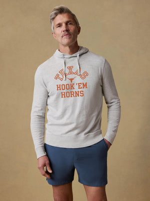University of Texas Sunwashed Organic Hoodie - Light Grey Heather