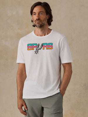 San Antonio Spurs Sunwashed Regenerative Tee - White
