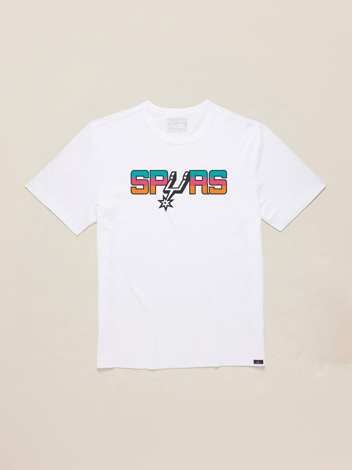 A white San Antonio Spurs tee, image 3 of 4