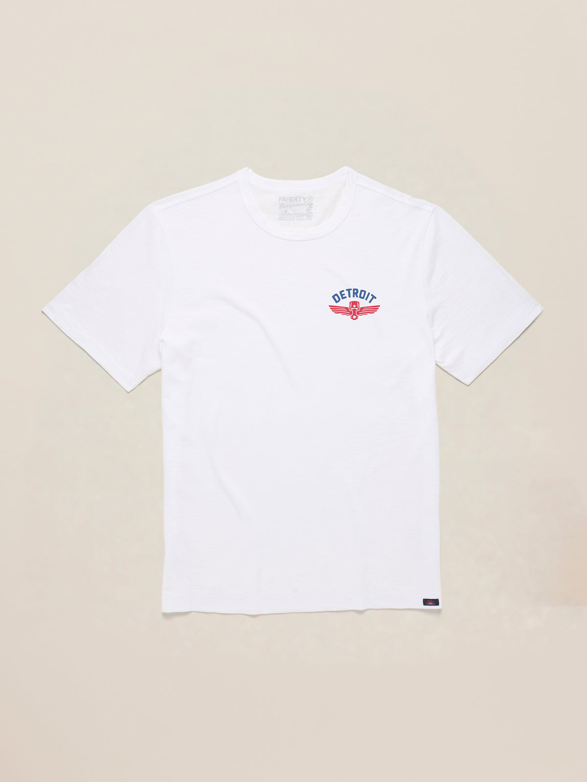 A white Detroit Pistons tee, image 3 of 4