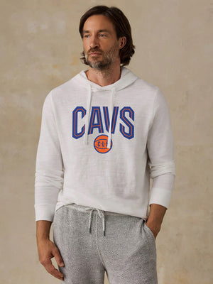 Cleveland Cavaliers Sunwashed Organic Hoodie - White