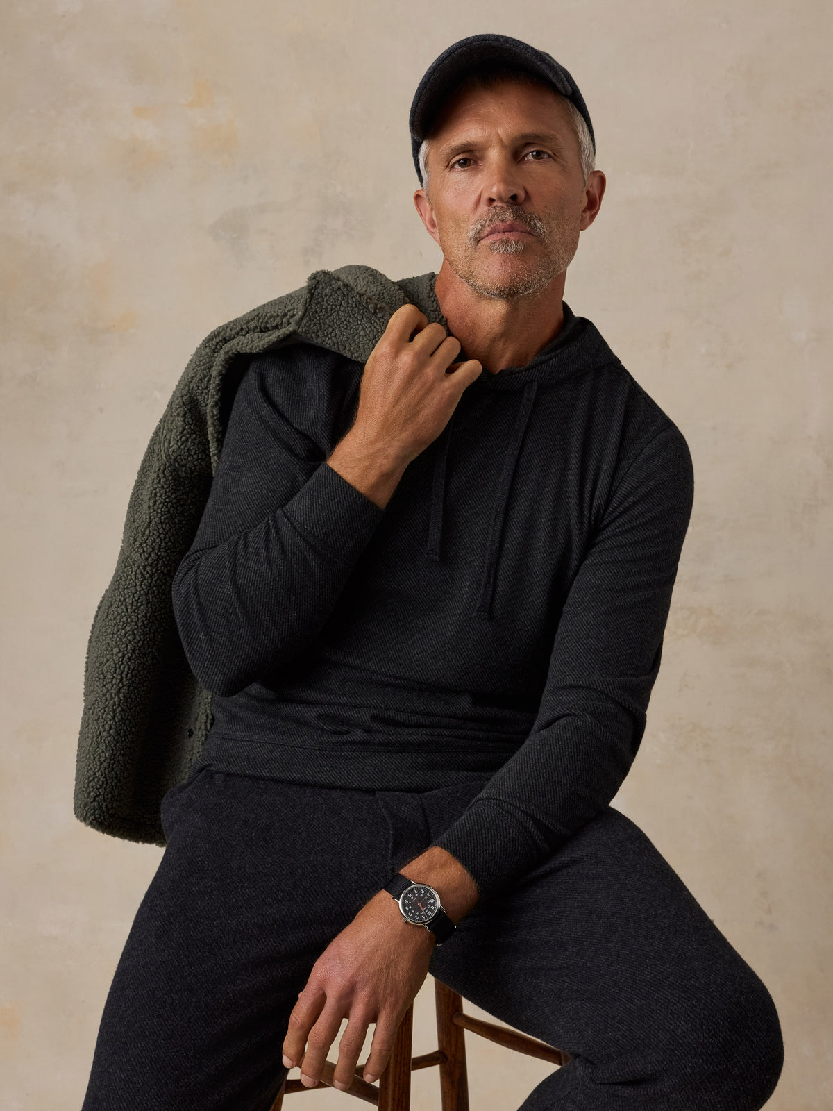 Legend Sweater Hoodie - Heathered Black Twill, image 2 of 5