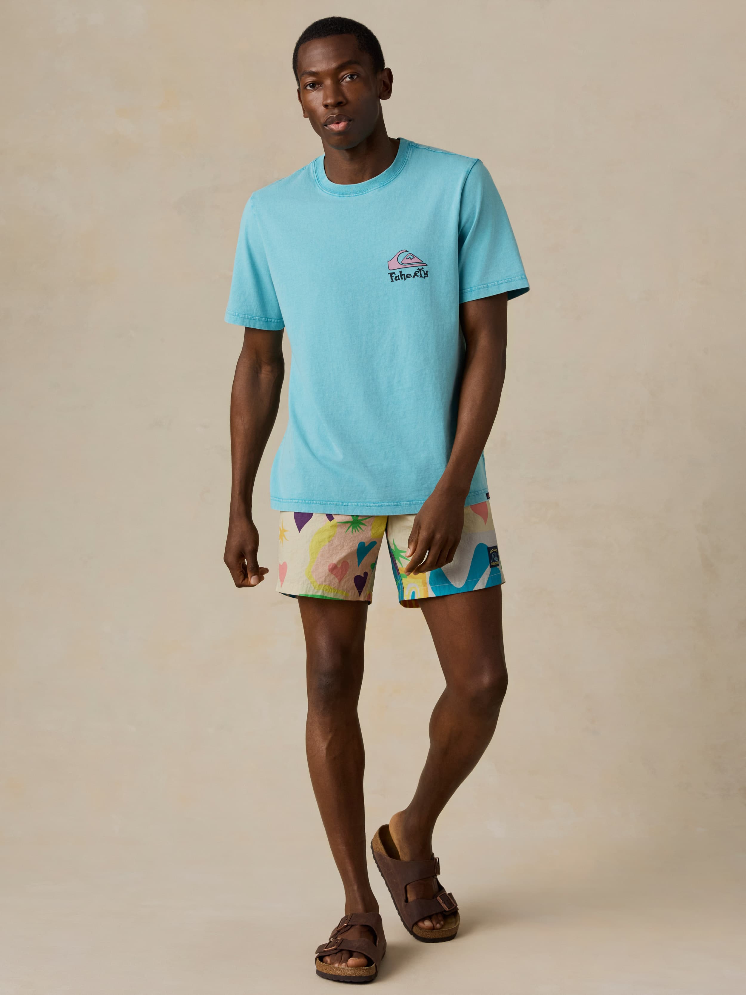 Faherty x Quiksilver Boardshort - Sunshine Coast Tile | Faherty Brand