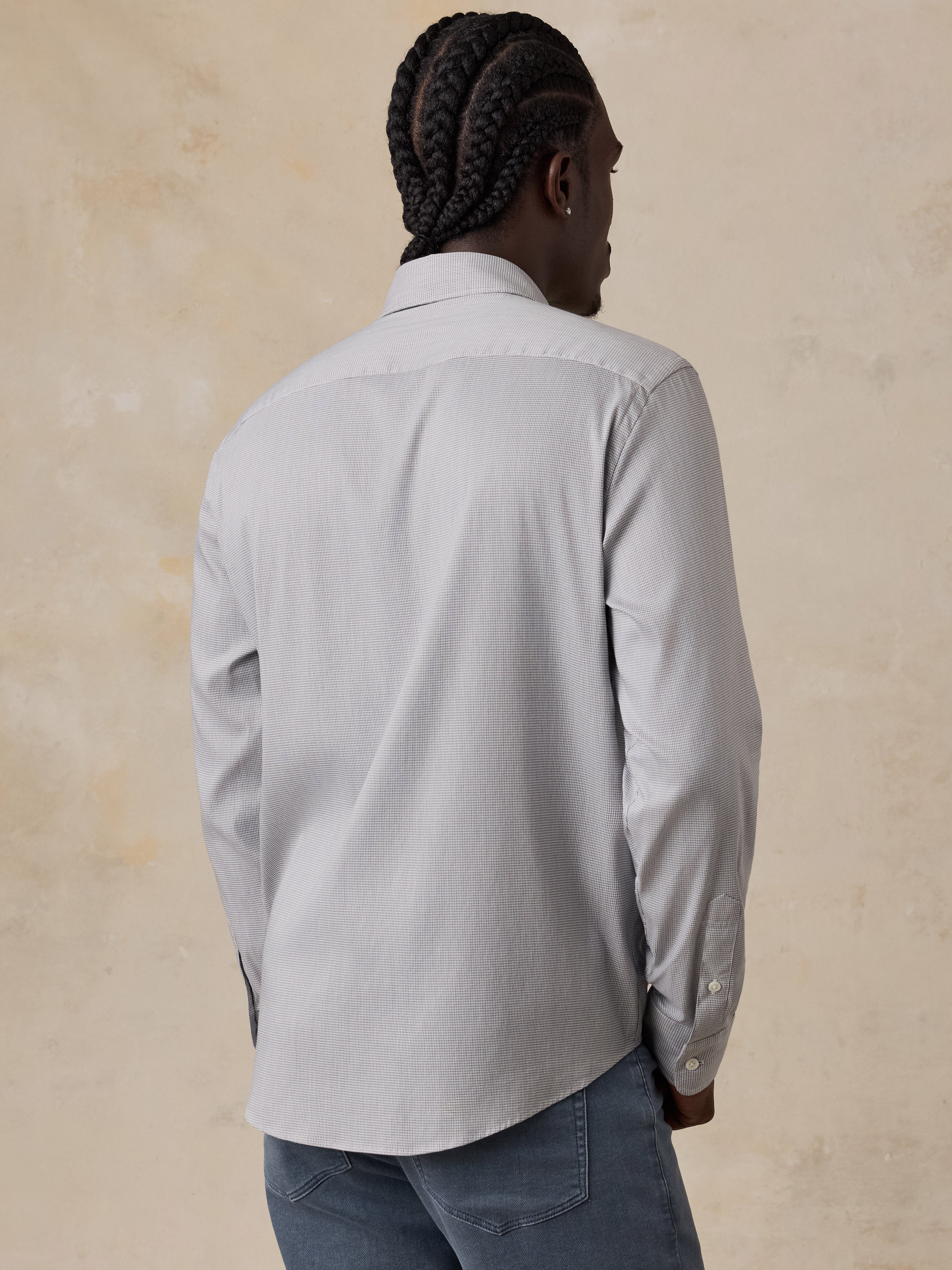 The Movement™ Shirt - Grey Pincheck