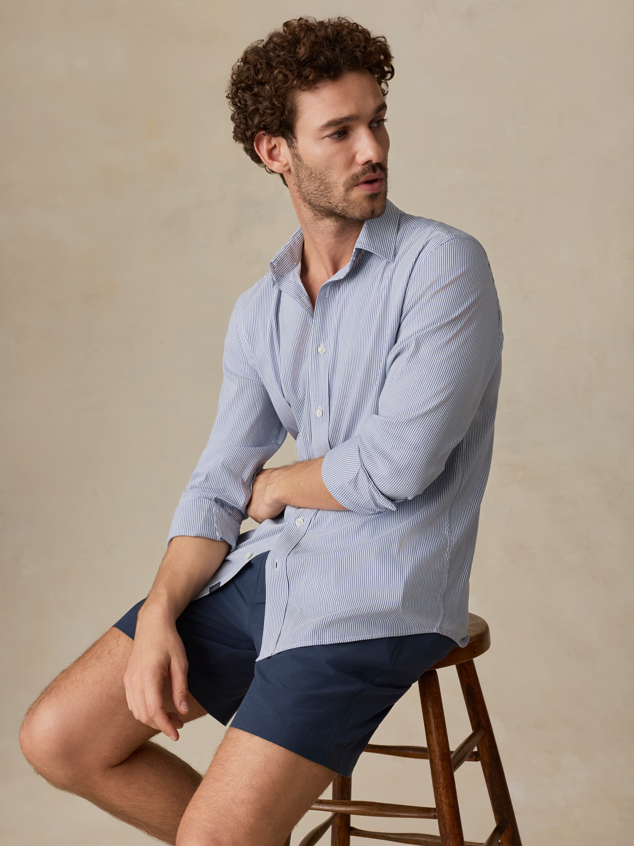 sapphire dress shirt Mens Next Sapphire Blue Slim Fit Cotton Rich Textured Easy Care Smart Shirt US 16 1/2 R