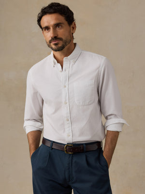Laundered Oxford Shirt - Pure White