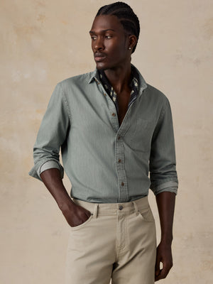 Patina Chambray Shirt - Spruce