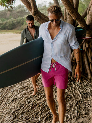Laguna Linen Shirt - Summer Classic Stripe