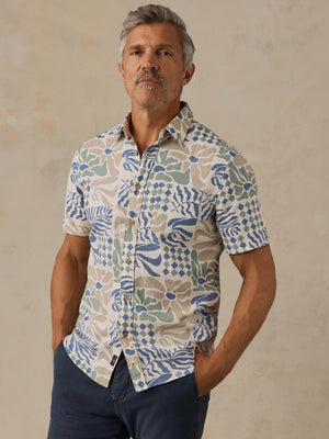 Short-Sleeve Breeze Shirt - Dune Island Tile