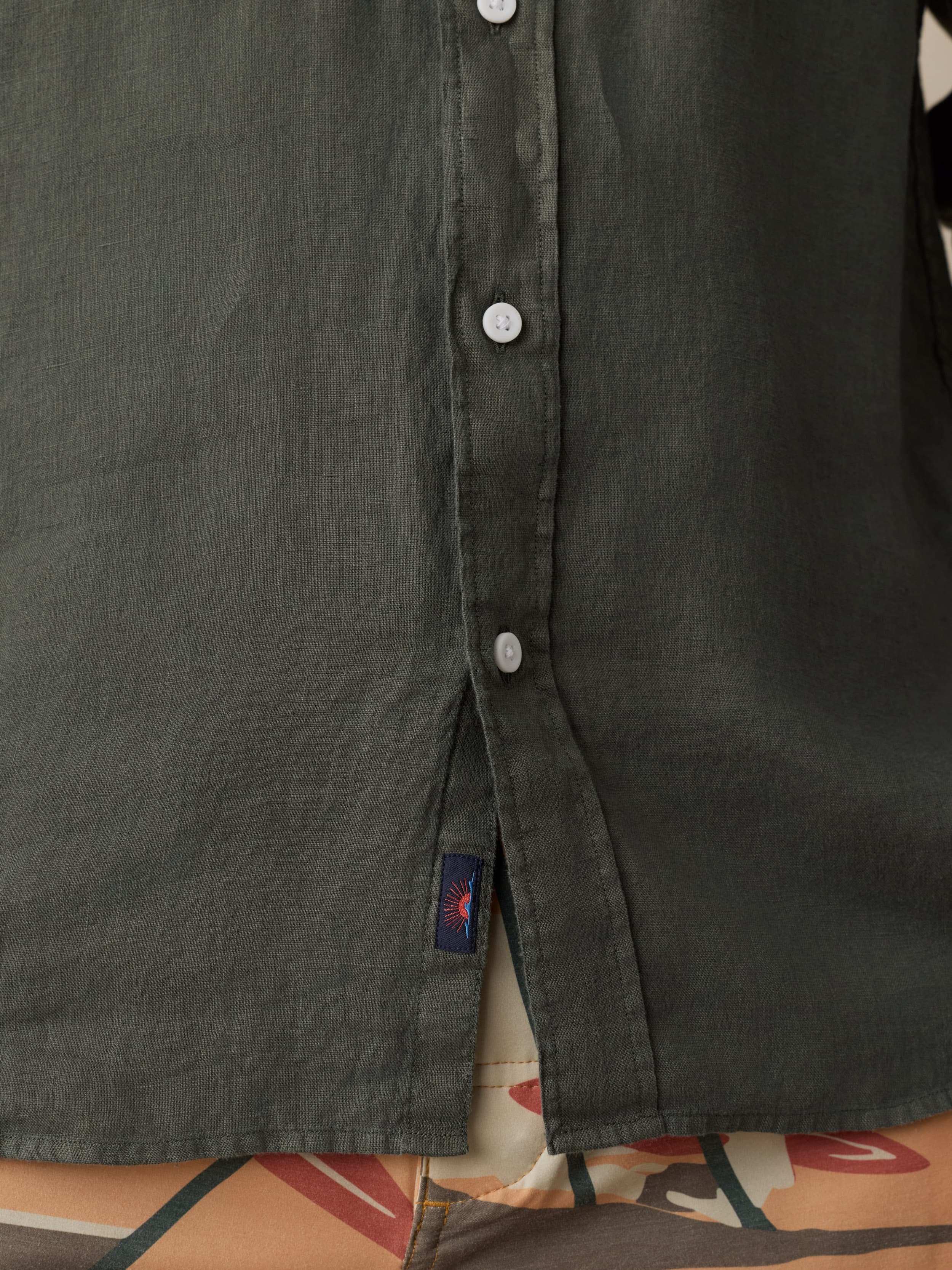 Sunwashed Linen Shirt - Light Pine | Faherty Brand