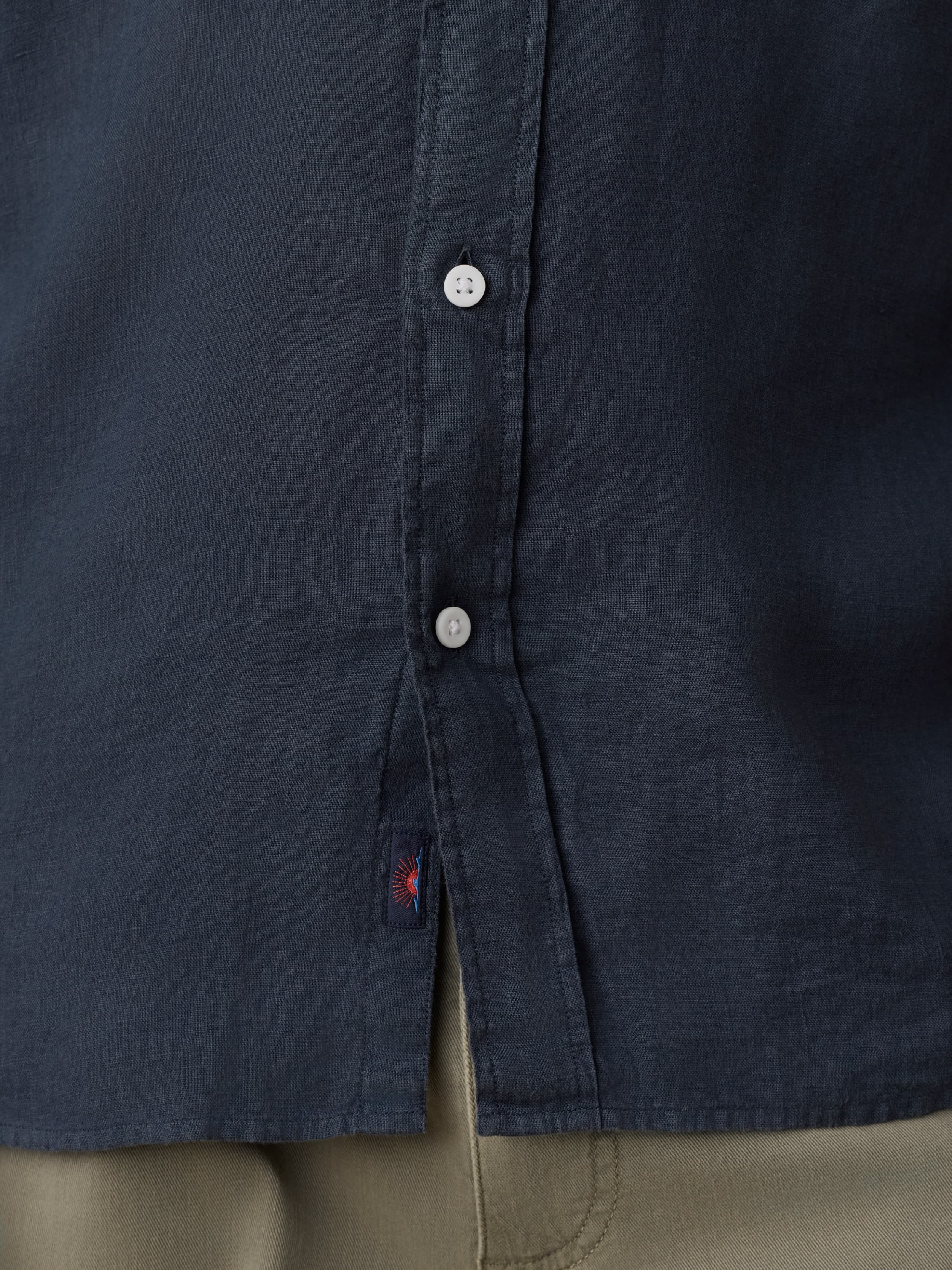 Sunwashed Linen Shirt - Navy Bay | Faherty Brand