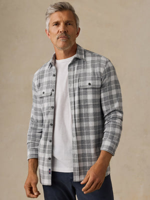 Legend™ Sweater Shirt - Stone Hollow Plaid