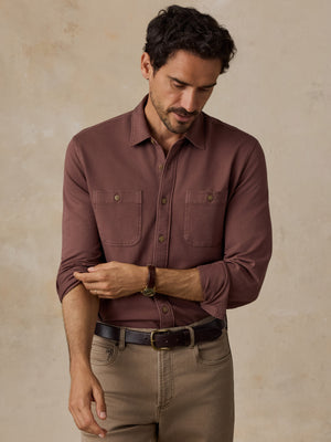 Field Knit Shirt - Island Chestnut
