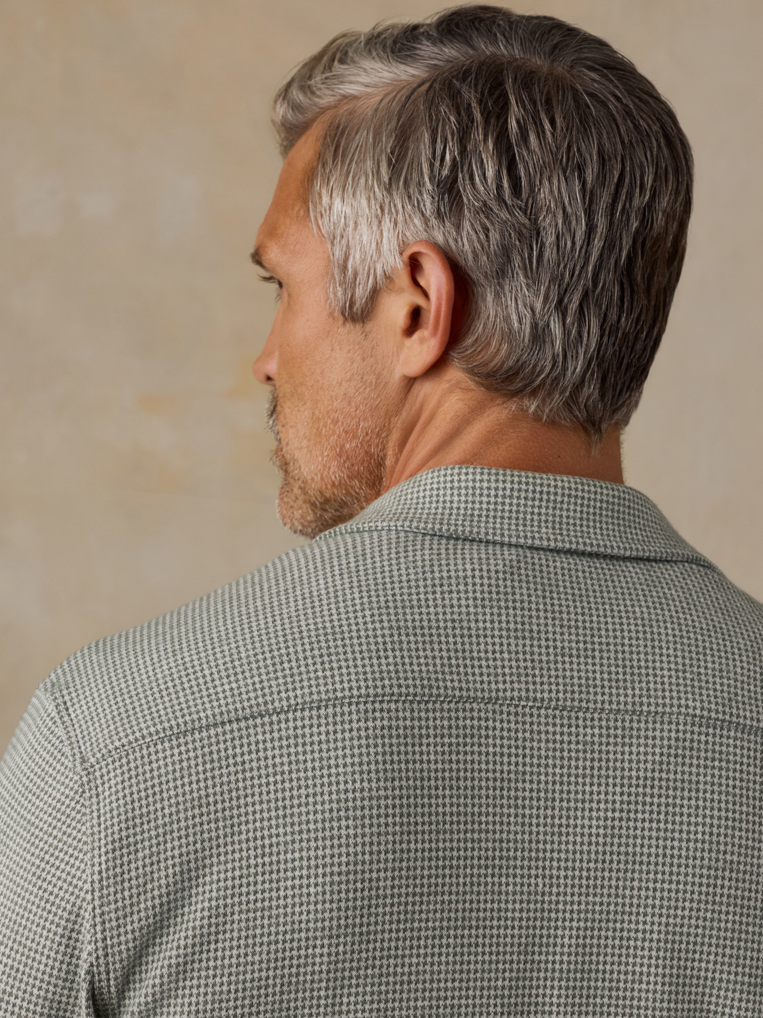 Legend Sweater Shirt - Olive Stone Pincheck | Faherty Brand