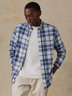 Legend™ Sweater Shirt (Single Pocket) - Stone Lake Plaid