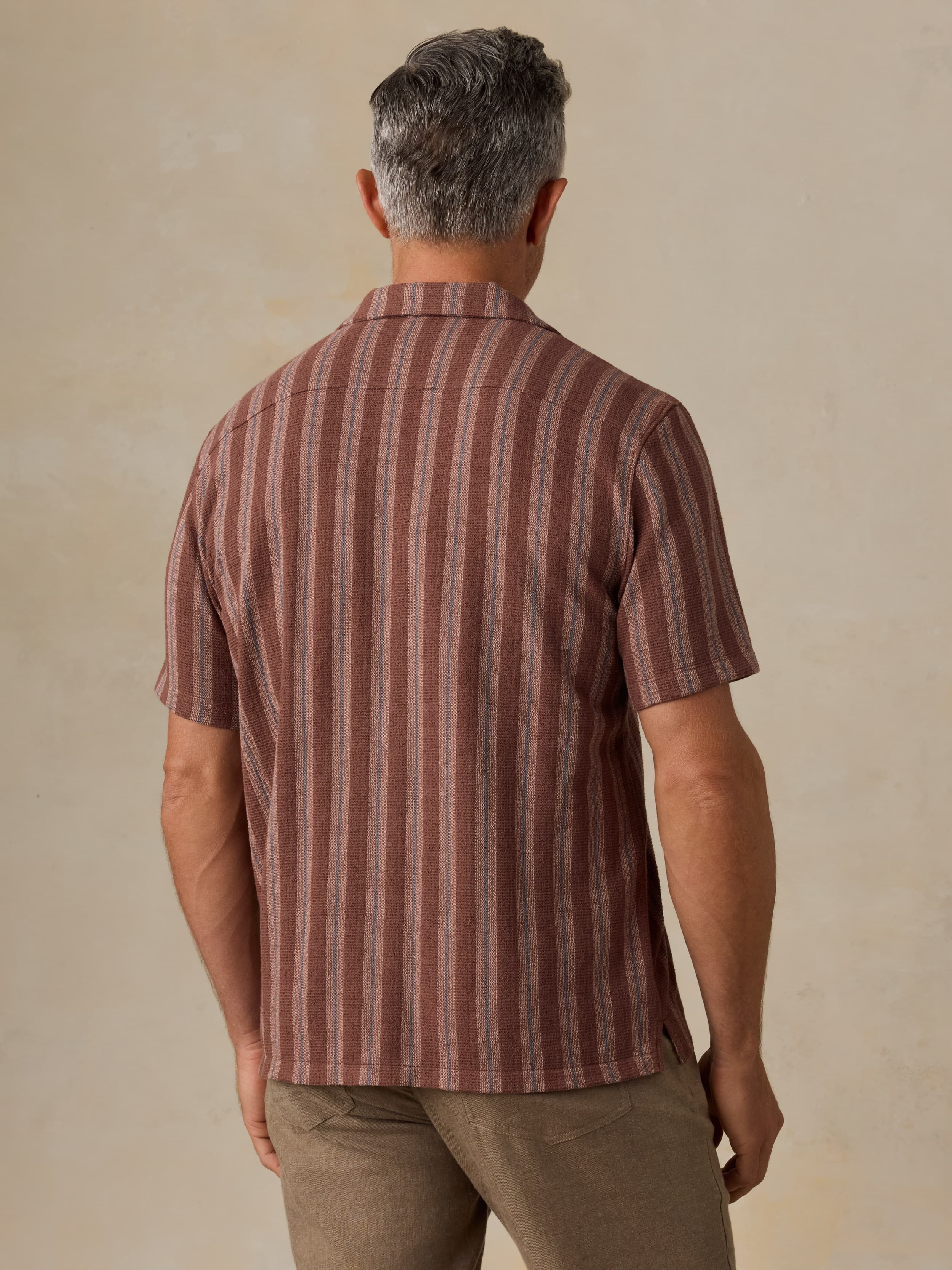 camp shirt Faherty Men's Short-Sleeve Oasis Camp Shirt