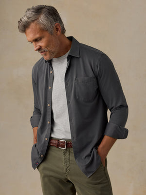 Costa Piqué Shirt - Ridge Black