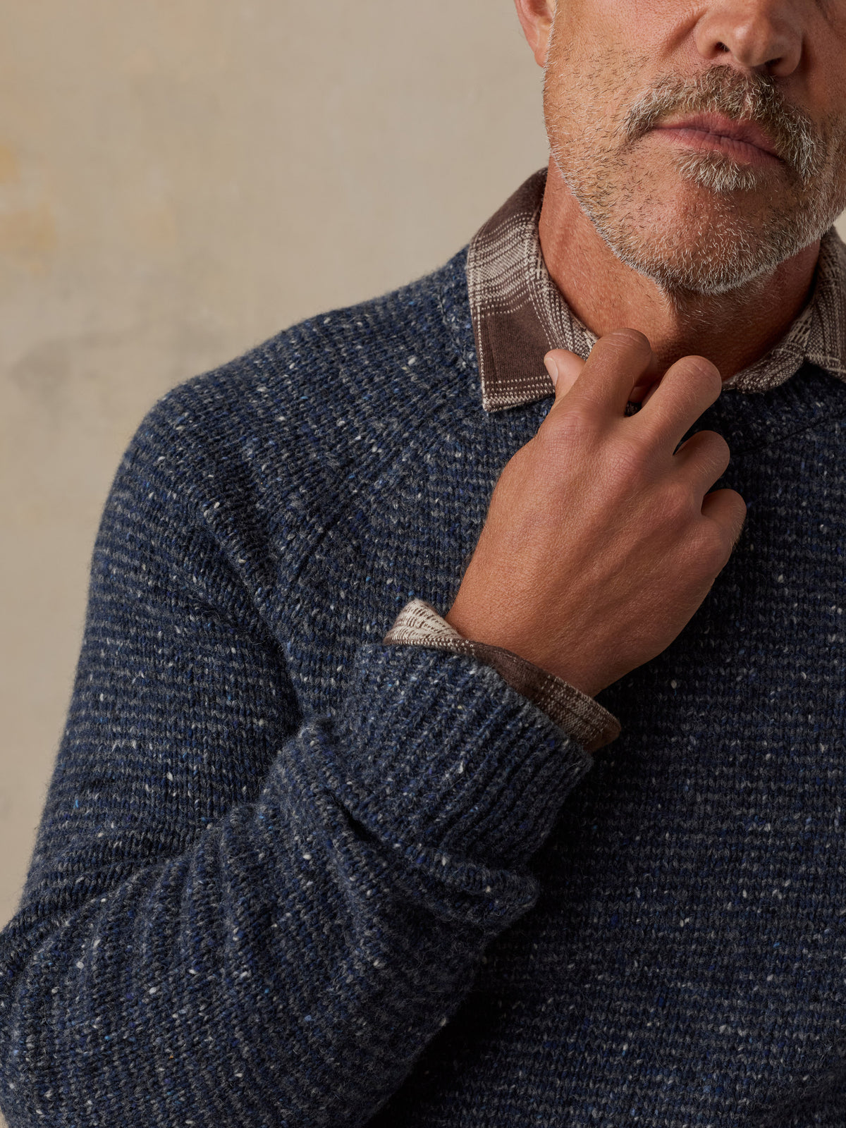 Donegal Crew Sweater - Steel Midnight Feeder, image 5 of 5