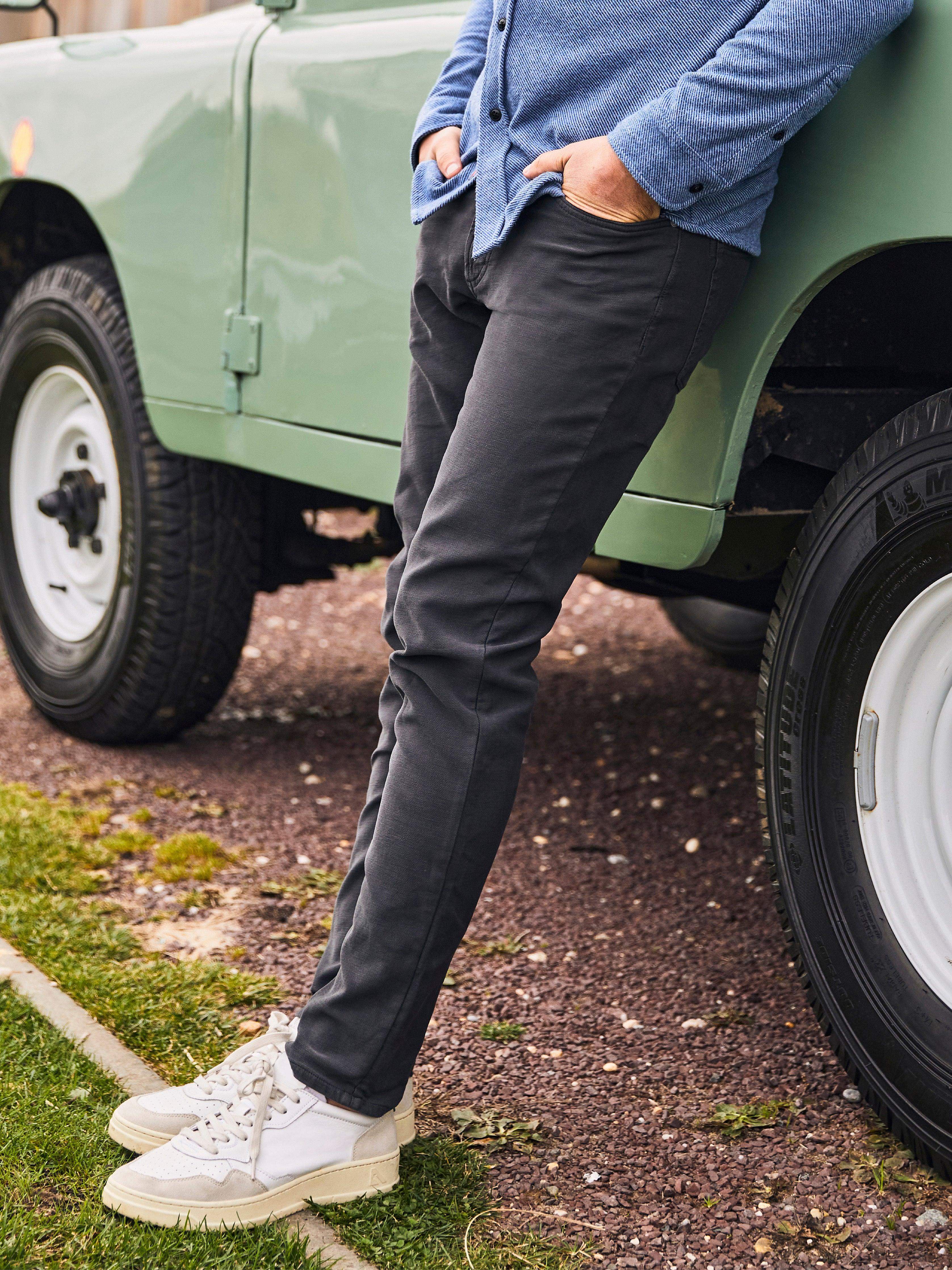 Stretch Terry 5-Pocket Pant (32" Inseam) - Onyx Black