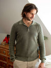 Sunwashed Sweater Polo - Pine Ridge