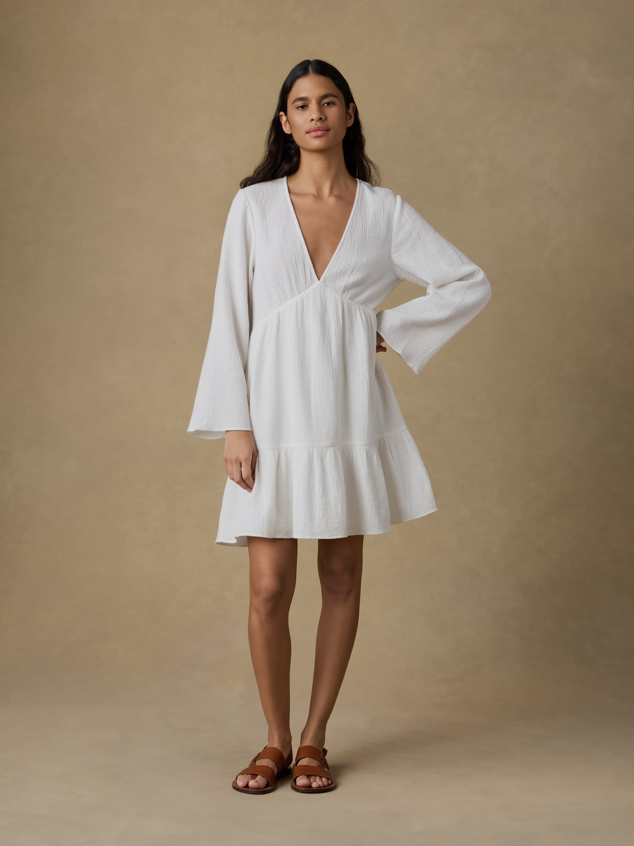 Dune Cotton Gauze Oceana Dress - White | Faherty Brand Dune Cotton Gauze Oceana Dress - White | Faherty Brand