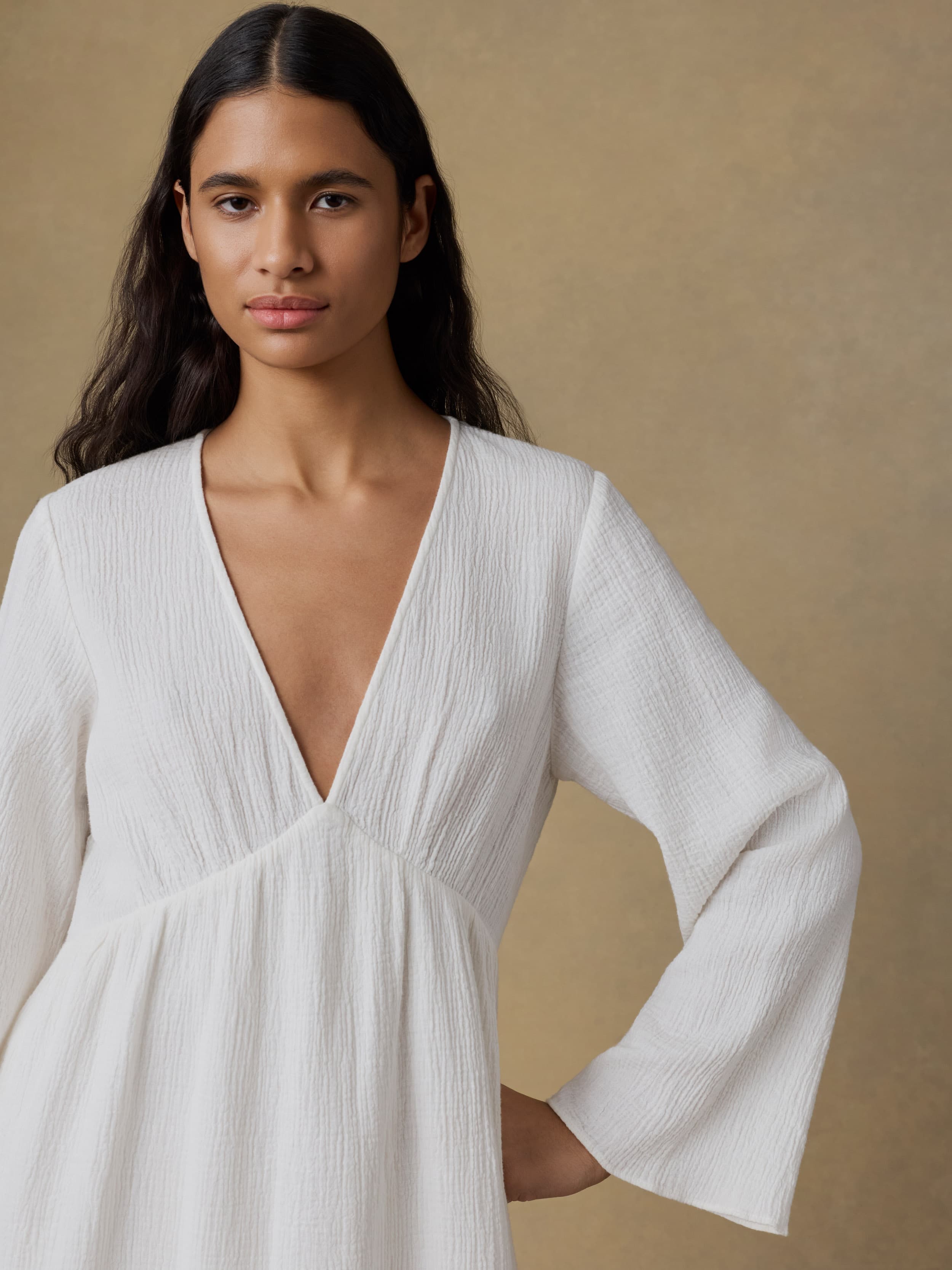 Dune Cotton Gauze Oceana Dress - White