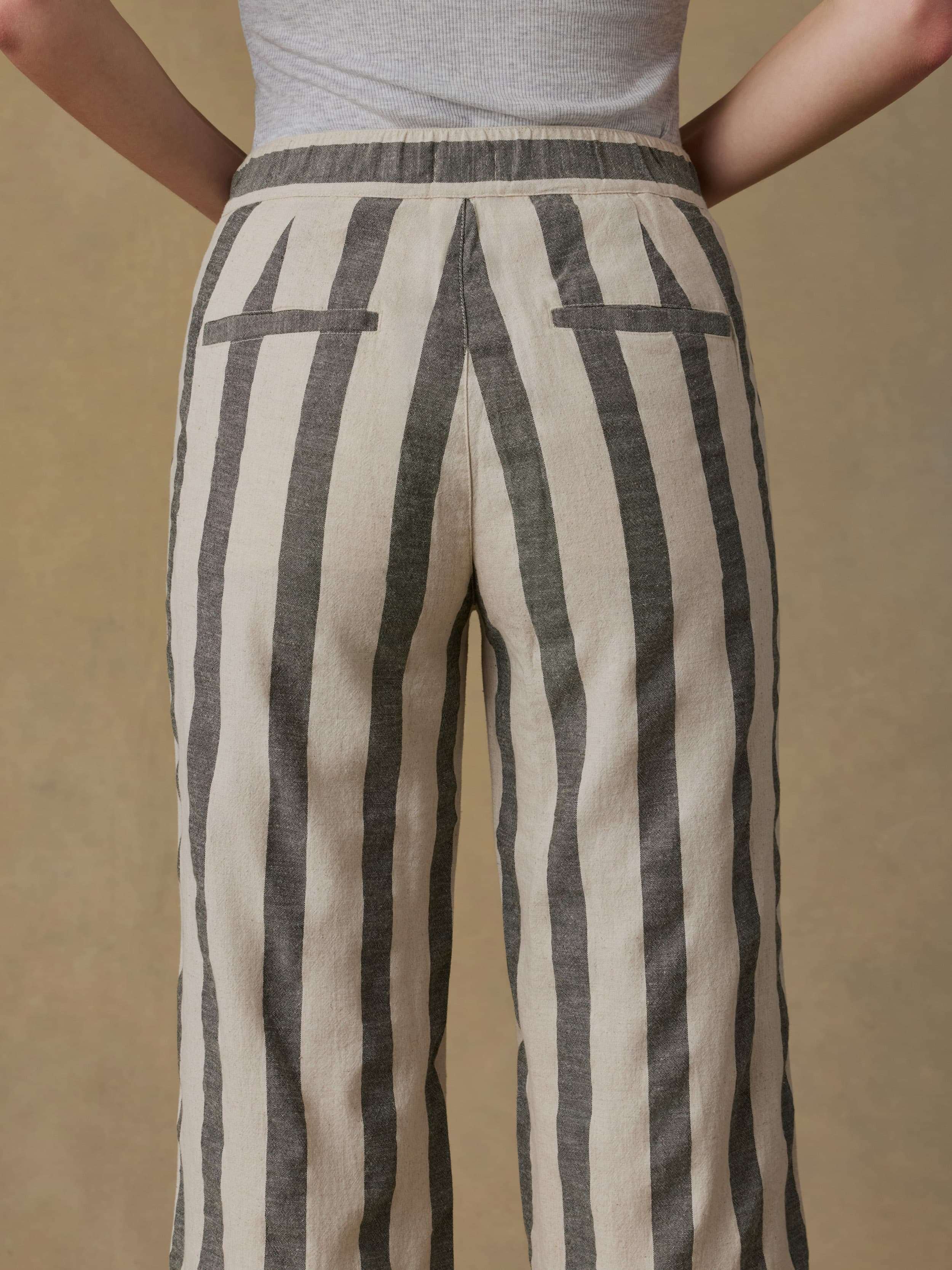 Sun Strider Cotton Linen Pant - Pine Bay Stripe | Faherty Brand