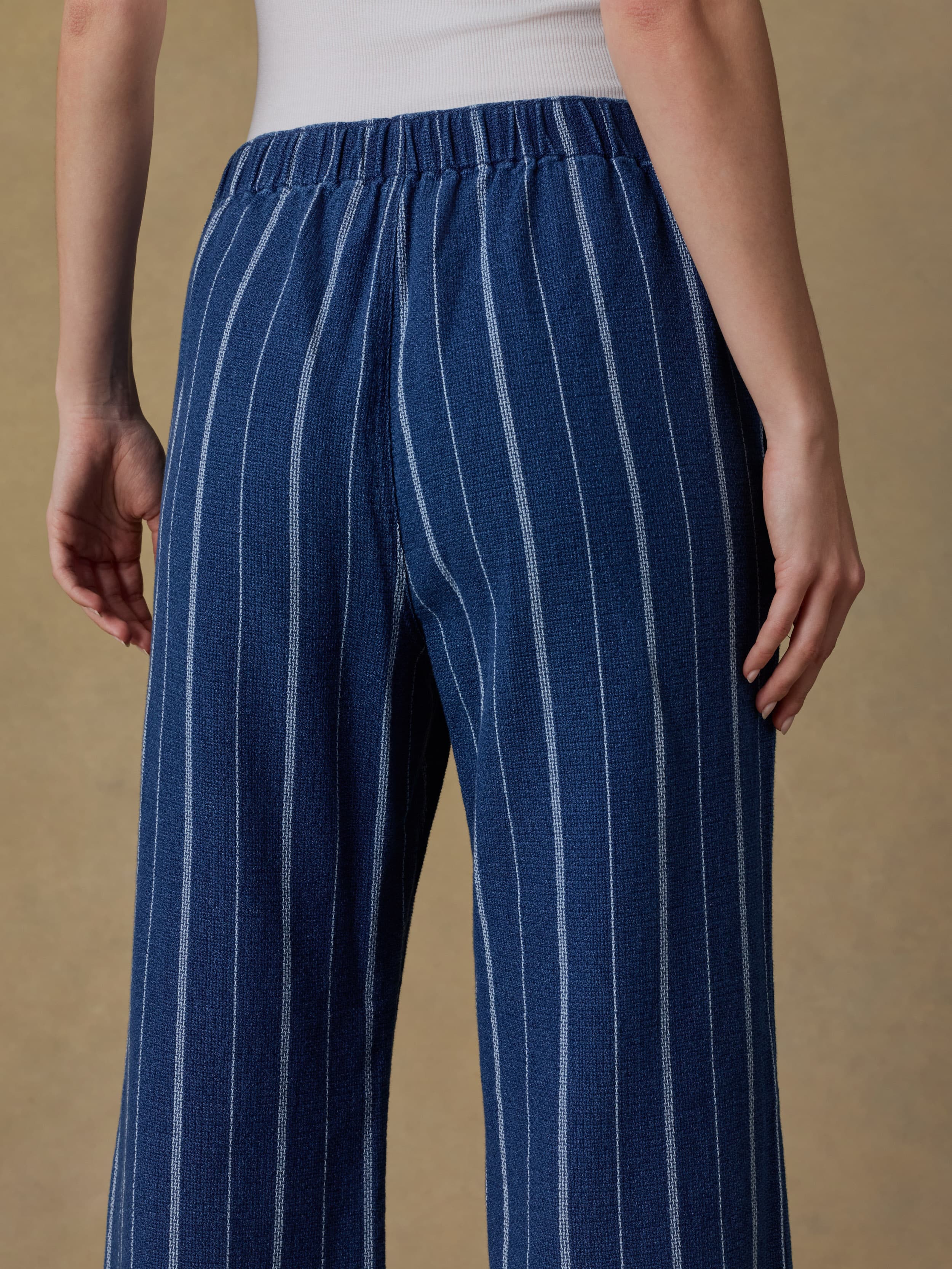 Laidback Island Tide Pant - Indigo Drift Stripe | Faherty Brand